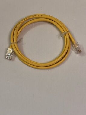 Yellow Ethernet Patch Cable - RJ45 Network Cord 4ft